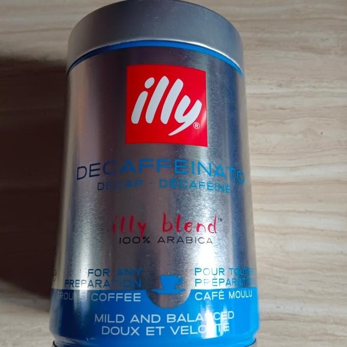 

Illy Coffee Decaffeinato 100% Arabica Ground Cofe 250Gr