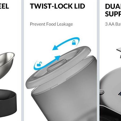 Automatic Pet Feeder Mesin Disser Makanan Otomatis Kucing Anjing