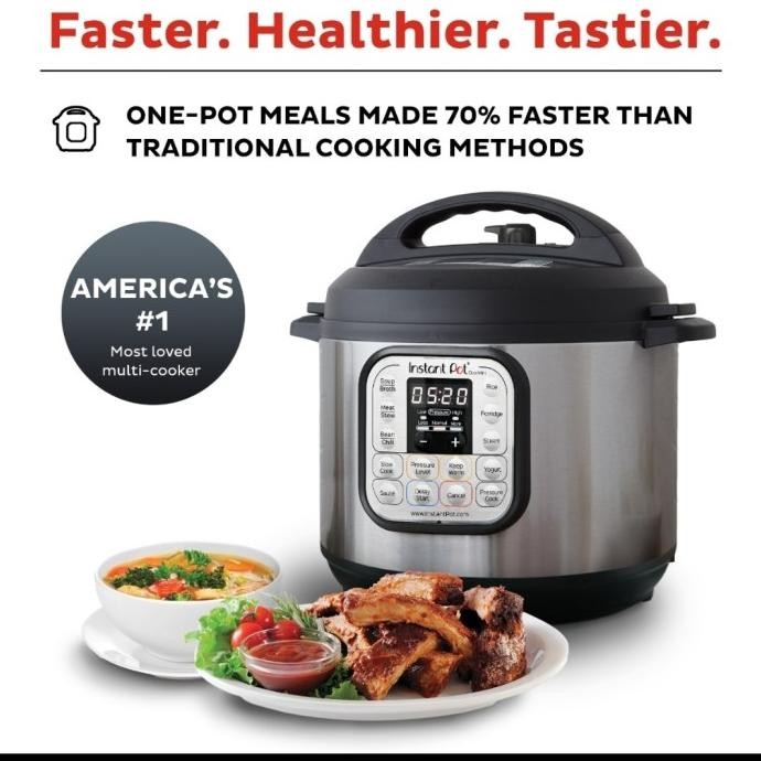 TERLARIS - Instant Pot Duo 7 in 1 Electric Pressure Cooker Garansi Resmi
