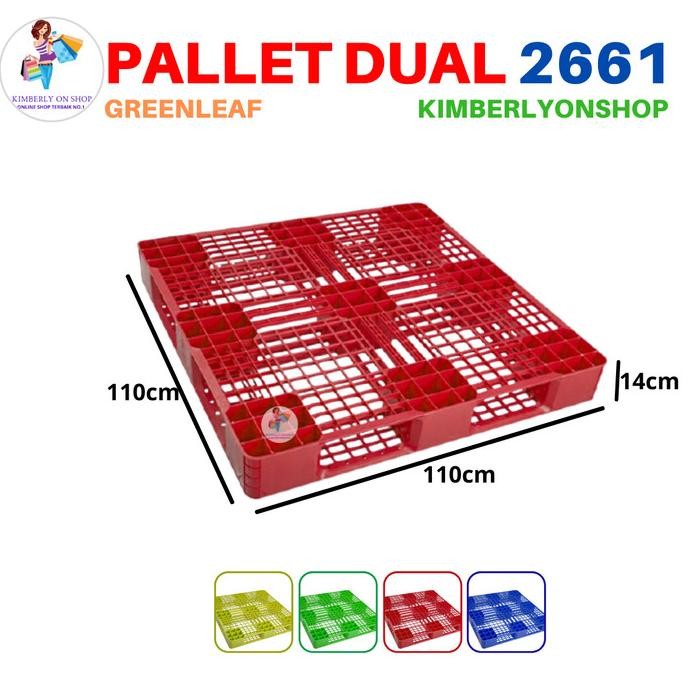 

!! Pallet Plastik Gudang Dual Industri 2661 Green Leaf