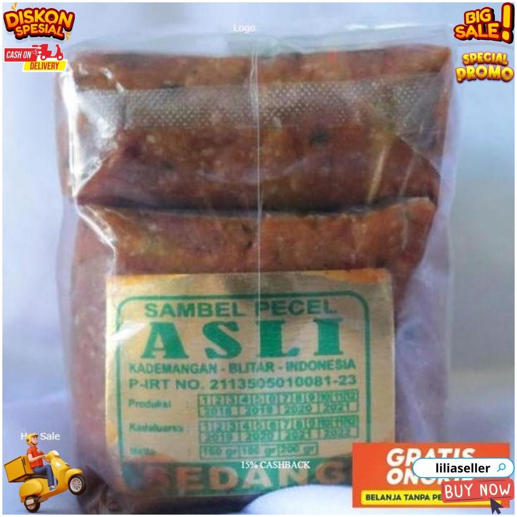 

Sambel Pecel Asli Blitar 840 Gram Bg Gratis Ongkir