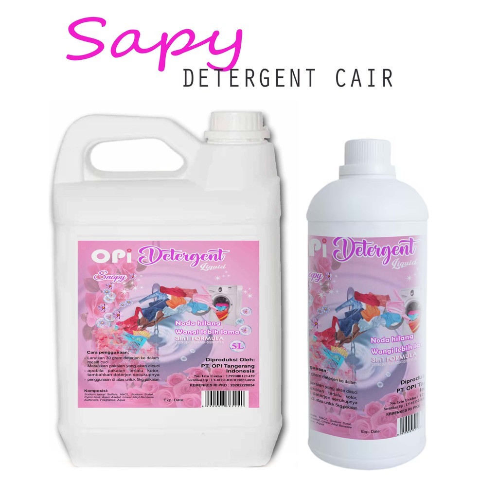 1 liter dan 5 liter diterjen cair 3 varian wangi segar 5D344