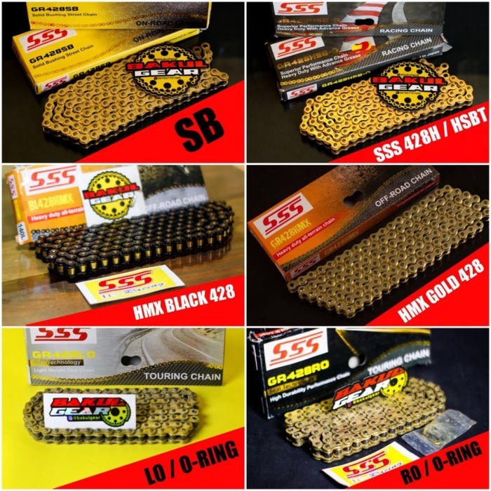 Terlaris Rantai SSS 428 HSBT SB HMX ORING SALE