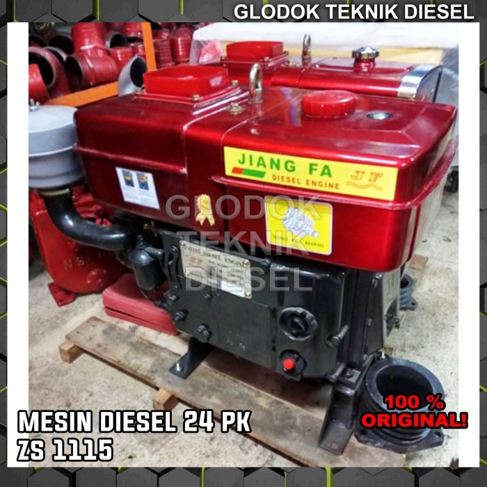 Cuci Gudang Mesin Diesel 24 Pk Zs 1115 24 Hp Engine Diesel Machine Penggerak Ori