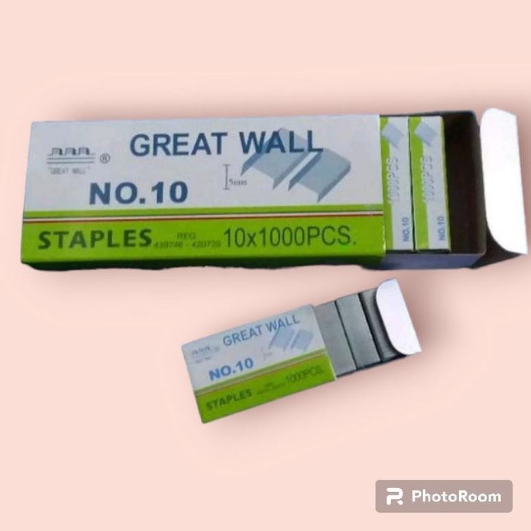 

Discount Isi Staples Kecil Great Wall (Nomer 10) 10X1000 Pcs Untuk Stapler Hd-10 Discount