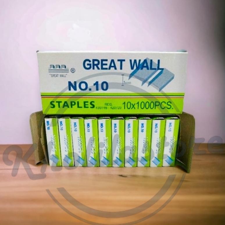 

New Arrival (1 Pack) Isi Stapler Refill Staples Great Wall No. 10 New Arrival