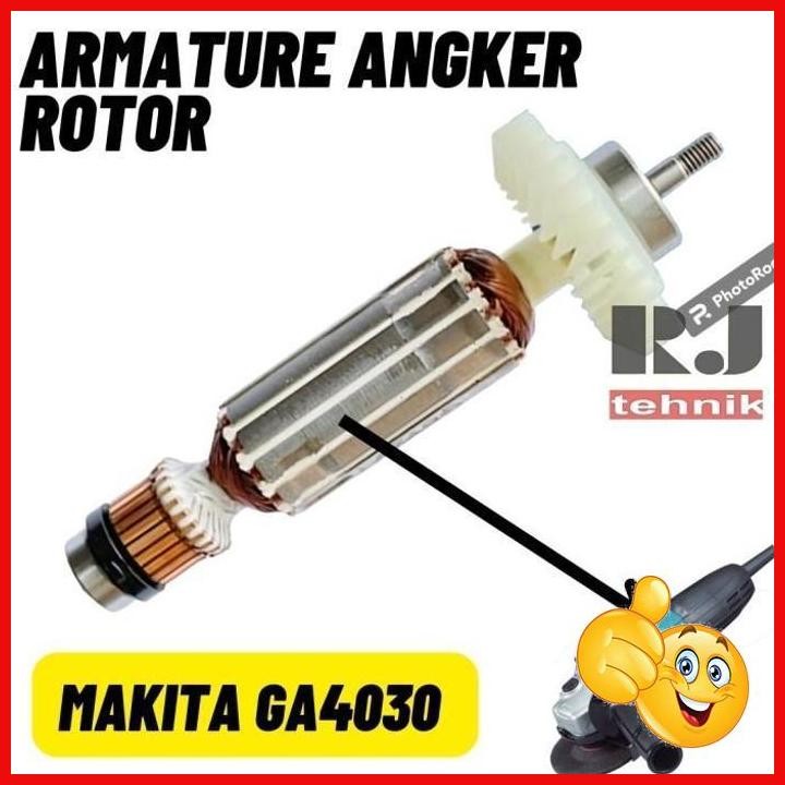 [RJK] MAKITA GA4030 ARMATURE ANGKER ROTOR GERINDA GA 4030 SPARE PART