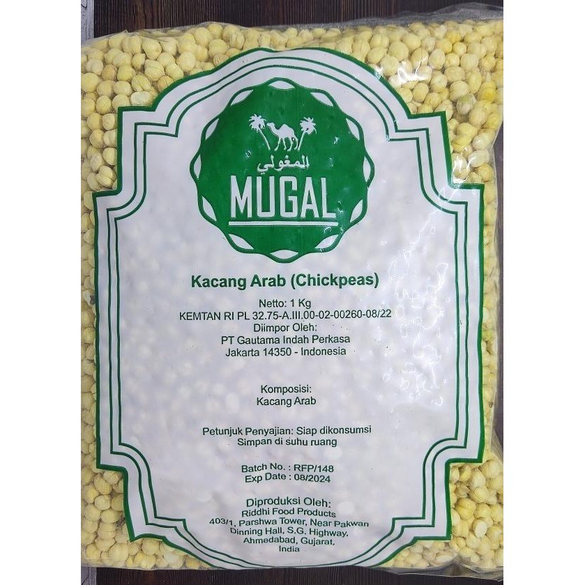 

Kacang Arab Mugal 1 Kg