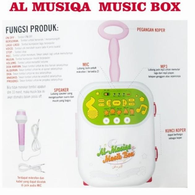 Mainan Music Bok Al-Musiqa Mainan Karaoke Edukasi