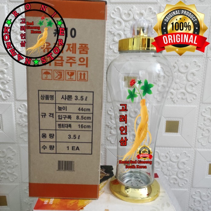 Botol Ginseng Korea Jumbo 3,5 L