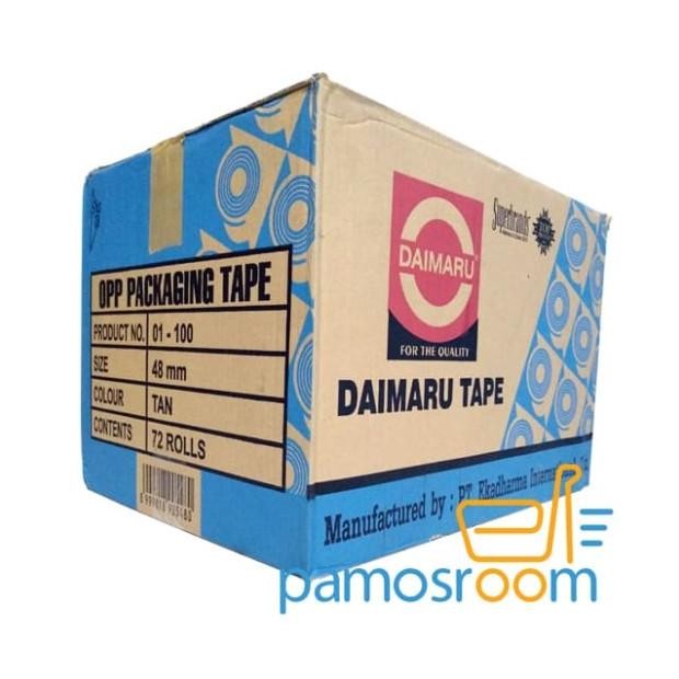 

Gila 50 Dus Lakban Daimaru Coklat 90 Yard 2 Inch .1 Dus @72Rol