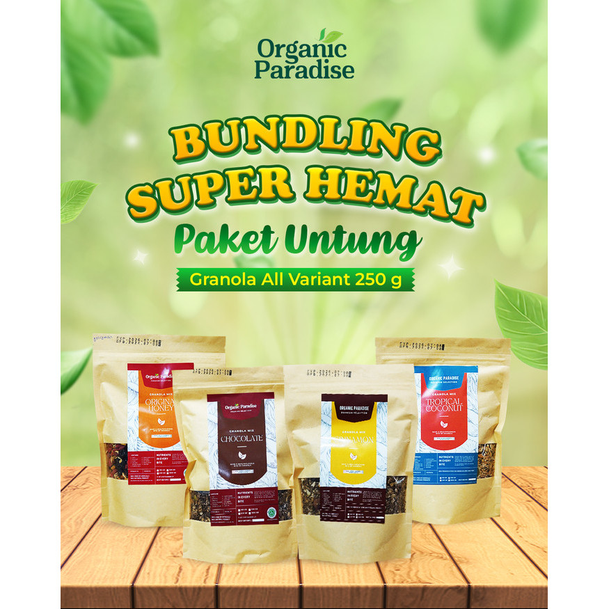

Paket Bundling Super Hemat - Paket Untung Granola All Variant 250 gram