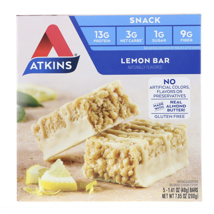 

Atkins Lemon Bar 5 Bars (40 g) Each