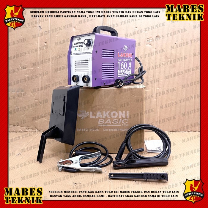 Cuci Gudang Mesin Las Lakoni Basic 162Ix - Trafo Las Inverter Welder Basic 162 Ix