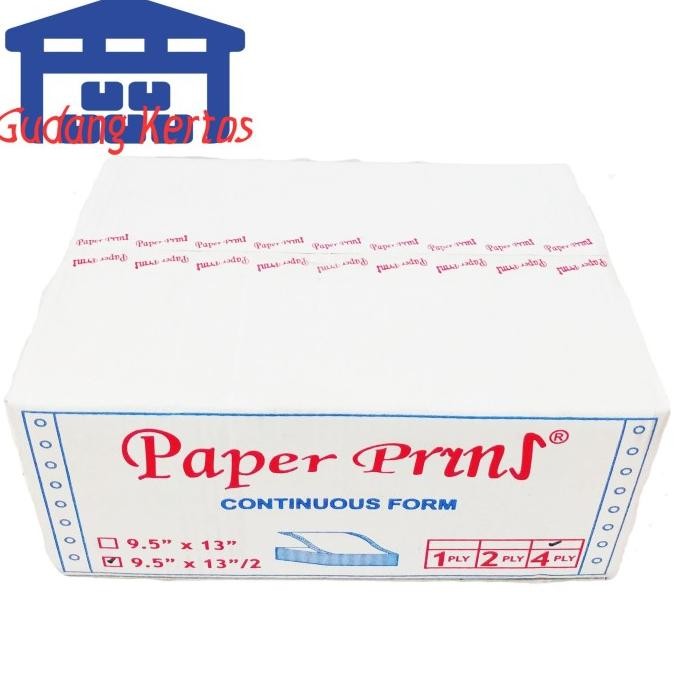 

TERMURAH - CONTINUOUS FORM 91/2 X 13/2 4PLY PAPERPRYNS (BAGI 2)
