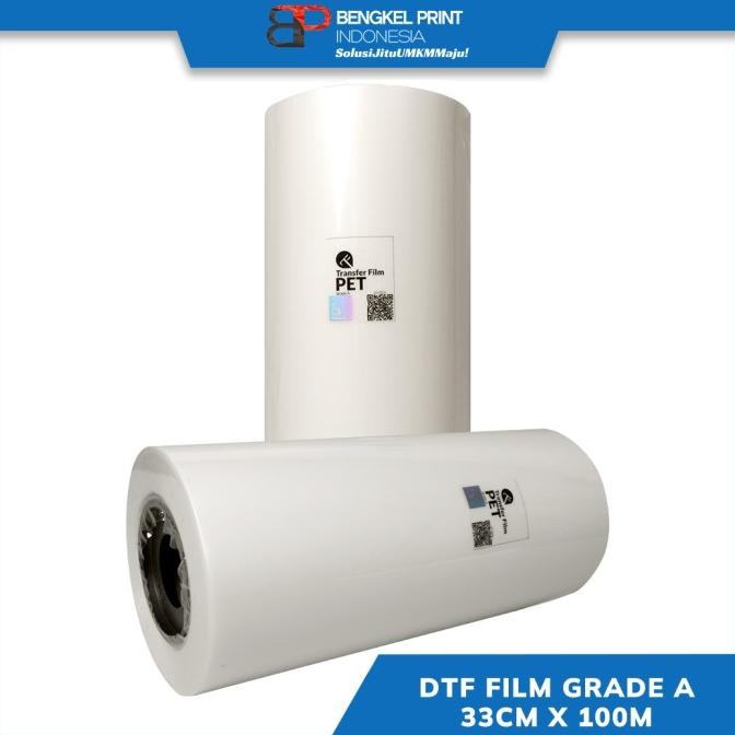 

Kertas Transfer Film PET GRADE A DTF 33cm 1Roll