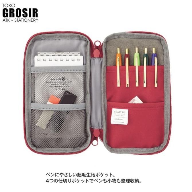 

BEBAS ONGKIR - LIHIT LAB SMART FIT ACTACT Compact Pen Case Pouch Organizer A-7687