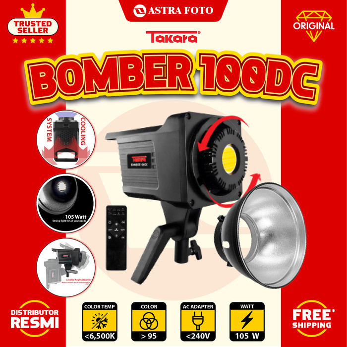 TAKARA BOMBER 100DC Professional 105W Bi-Color Video LED Light