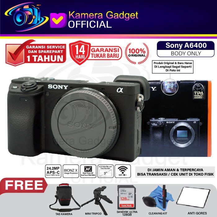 Sony Alpha A6400 + Sony E PZ 18-105mm F4 G OSS Lens Mirrorless