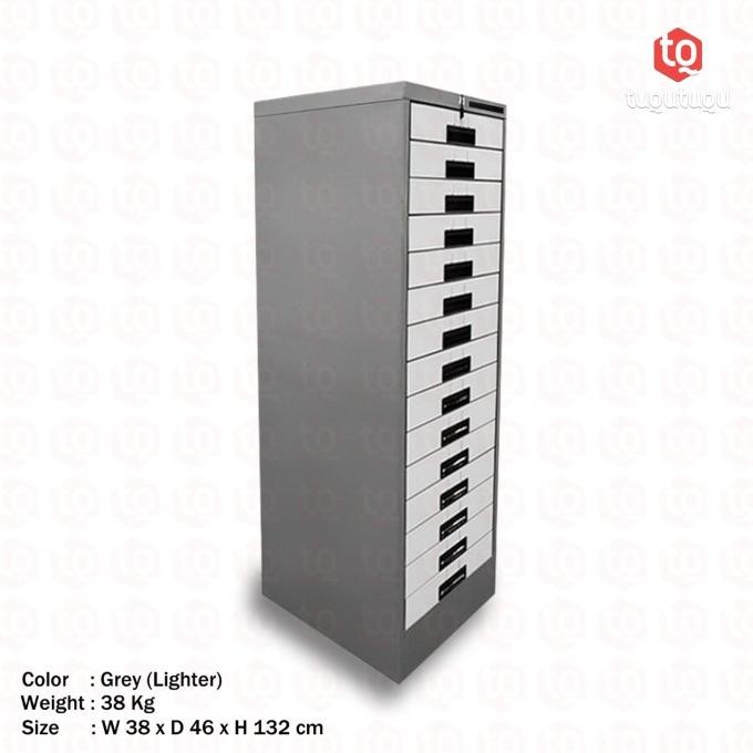 NEW Lemari Besi Penyimpan Laptop 15 Laci (LOKER)