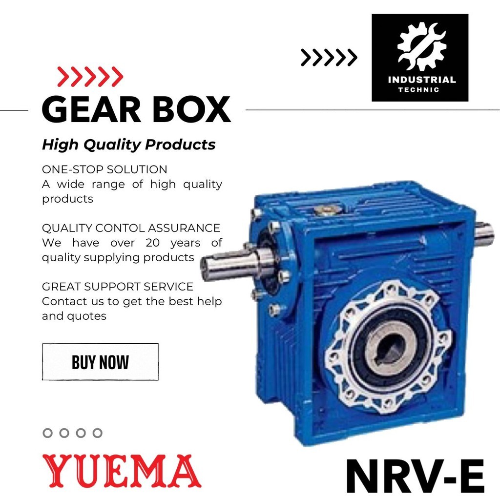 YUEMA GEAR BOX WORM NRV E 130 RATIO 10-100/ GEAR BOX REDUCER/ GEAR BOX REDUCER NMRV/ GEAR BOX REDUCE