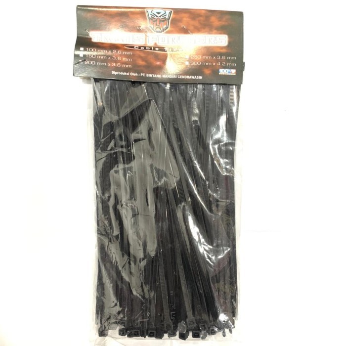 

Kabel Ties Tali Ties Cable Tali Srot Serot Pengikat 20Cm Transformers Barang Langka