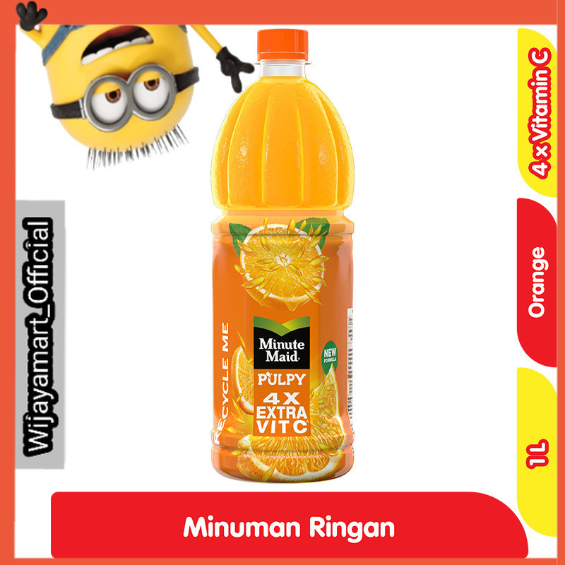 

Minute Maid Pulpy Minuman Jus Buah Rasa Jeruk Botol 1 L