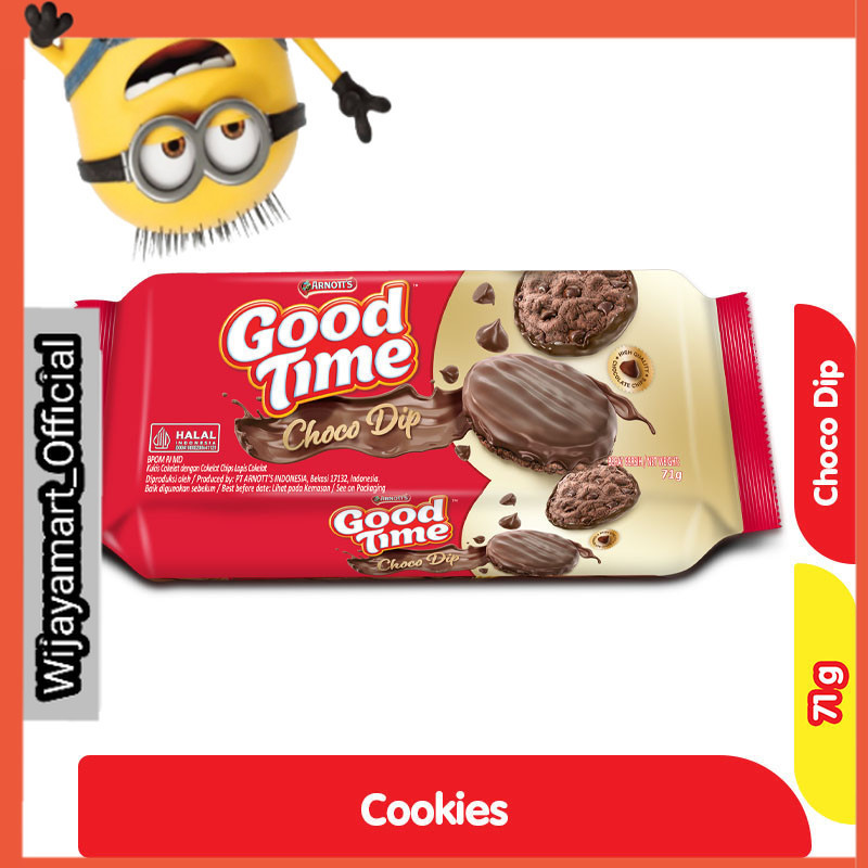 

Good Time Choco Dip Cookies Chocochips 71 g