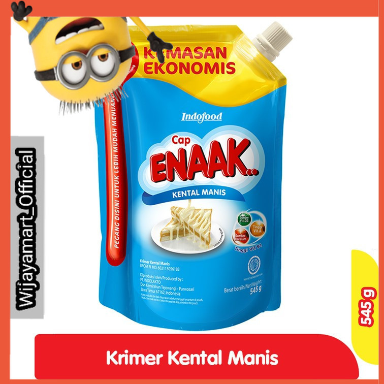 

Cap Enaak Krimer Kental Manis Putih Pouch 545 g