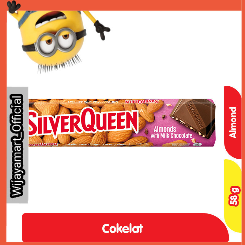 

SilverQueen Cokelat Susu Batang Almond 58 g