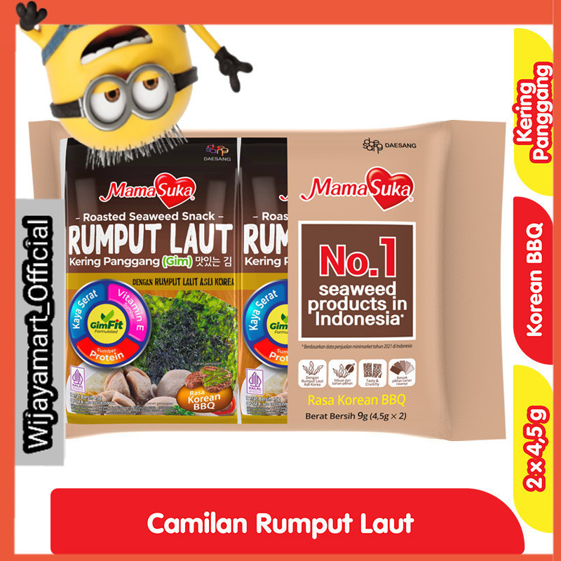 

MamaSuka Rumput Laut Sapi Panggang Korea 2 x 4.5 g