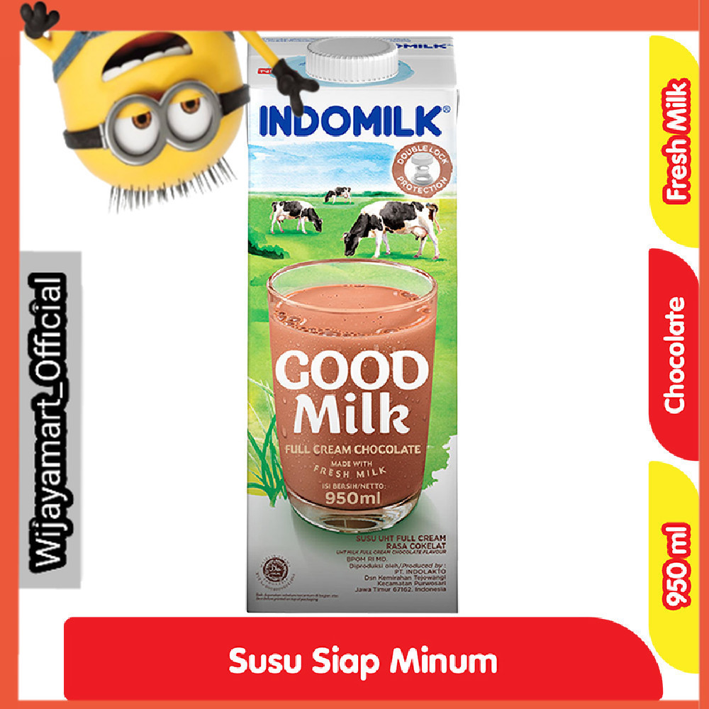 

Indomilk Susu UHT Full Cream Cokelat Kotak 950 ml