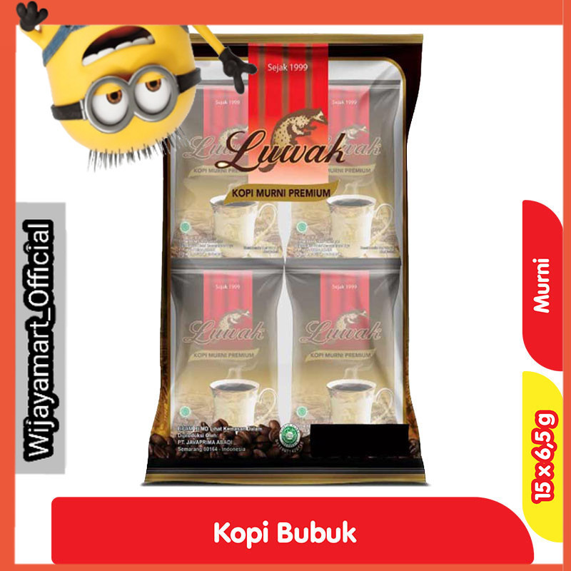 

Luwak Kopi Bubuk Murni Premium 10 + 5 x 6.5 g