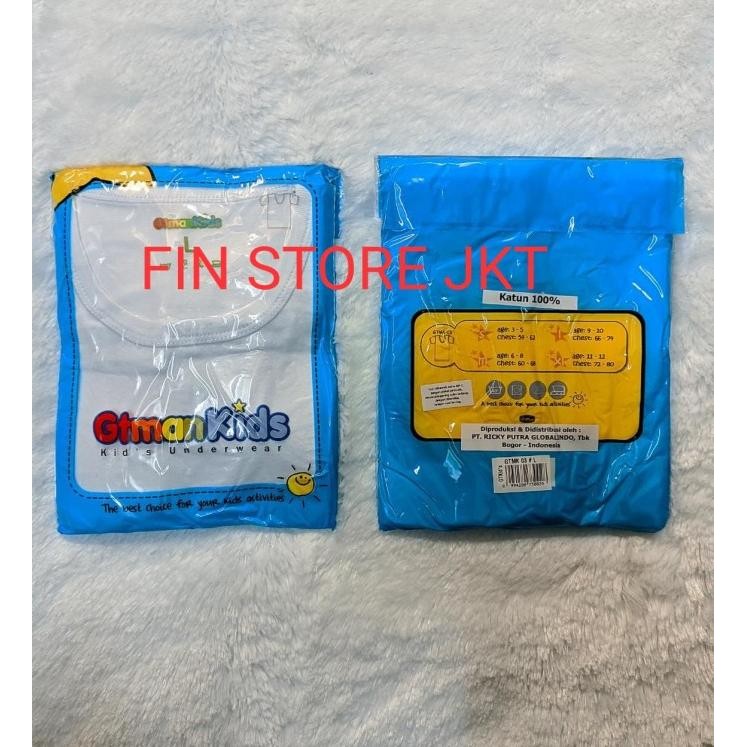 KAOS OBLONG ANAK GT MAN KIDS PUTIH