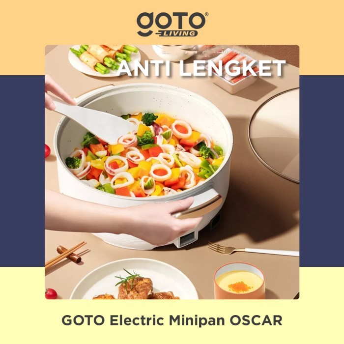 Goto Oscar Panci Listrik Elektrik Fry Pan 3L Goreng Kukus Serbaguna