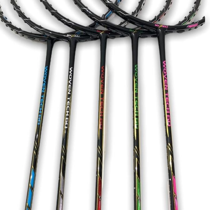 promo raket badminton original maxbolt woven tech 90/woven tech 60