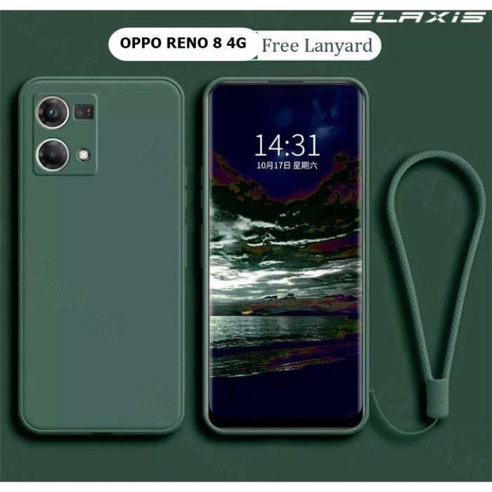 CASE OPPO RENO 8 4G SOFT CASE BABY SKIN FREE TALI MICROFIBER CASING HP