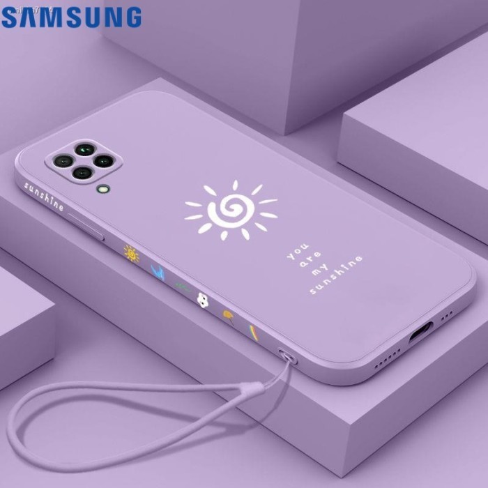 Case Samsung A22 4G 5G Sunshine Tali soft liquid casing cute gambar