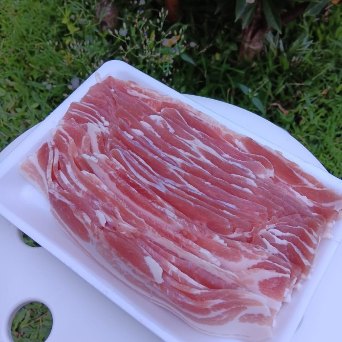 

Pork Belly / Samcan Samgyeopsal Impor (Danish Crown) Slice - 500 Gram