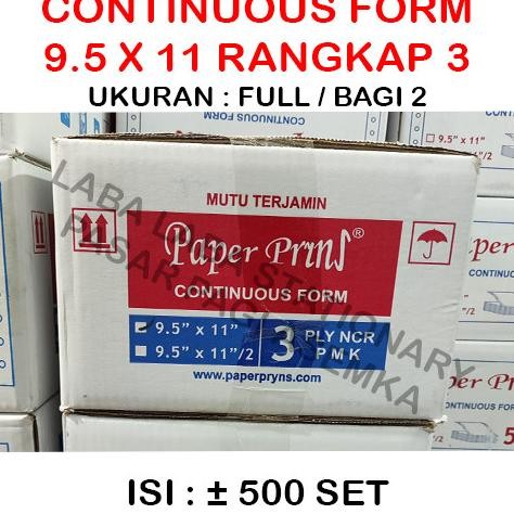 

TERBARU - Continuous Form Paper Print 9x11/2 3 ply