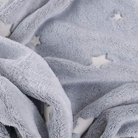 Tadpoles Super Soft Glow in The Dark Stars Baby Blanket(30x40 inch)