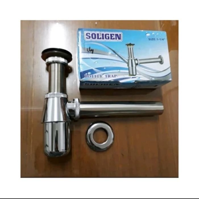 SIFON BOTOL SOLIGEN - SIFON WASTAFEL STAINLESS