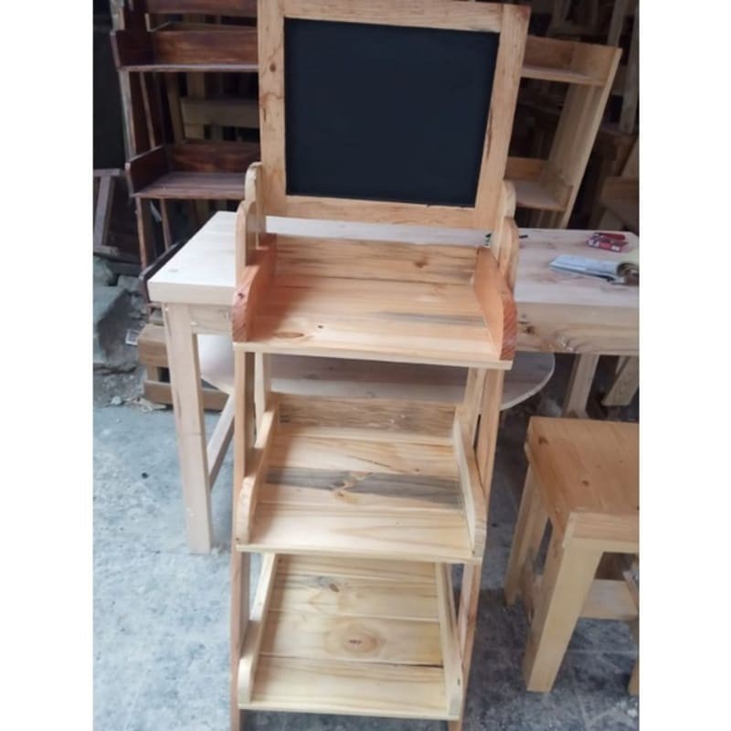 Rak Papan Nama Toko | Rak Kayu 3 Susun Serbaguna | Rak Display Produk | Rak Susun | Rak Buku | Rak P