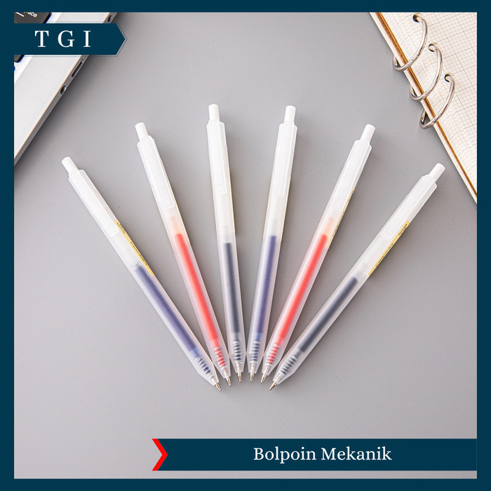 

Terbaru TGI - ALAT TULIS KANTOR SEKOLAH BOLPOIN GEL 0.5mm POLOS TRANSPARAN 100% ori