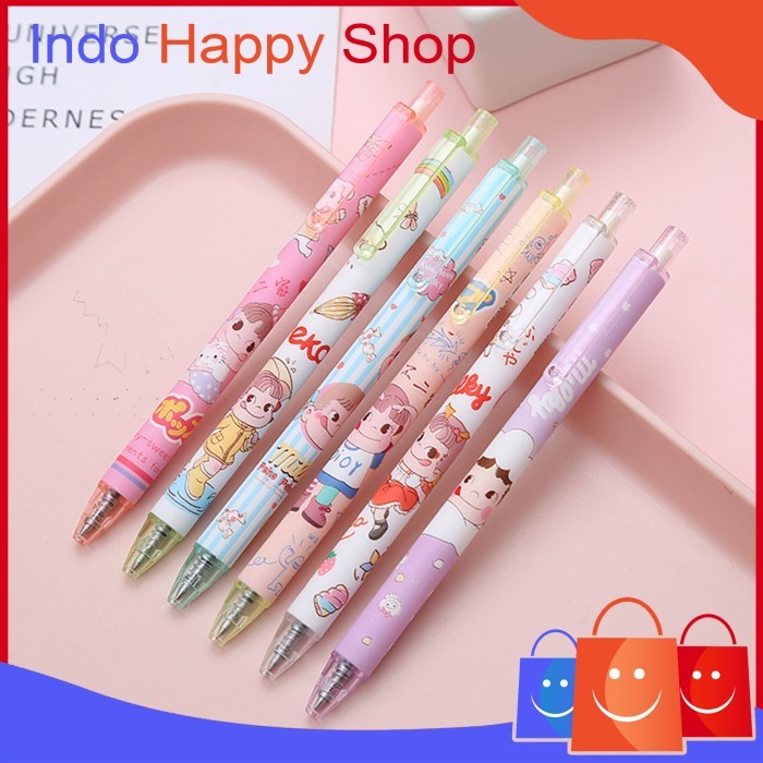 

Terbaru Pulpen Gel Motif Cartoon Pulpen Pelajar Dan Kantor Pena Cherry 605 100% ori