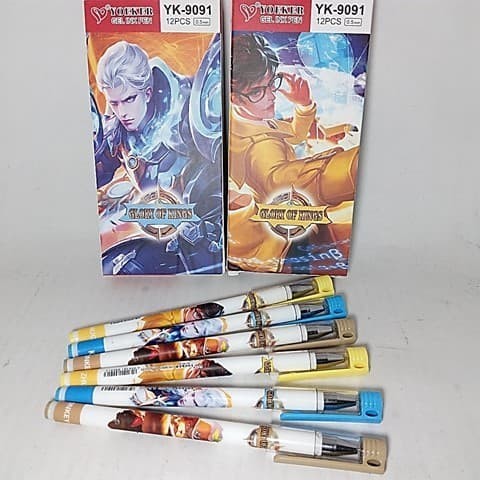 

Terbaru pulpen bolpoint gel ink pen alat tulis kantor atk anak mobile legends 100% ori