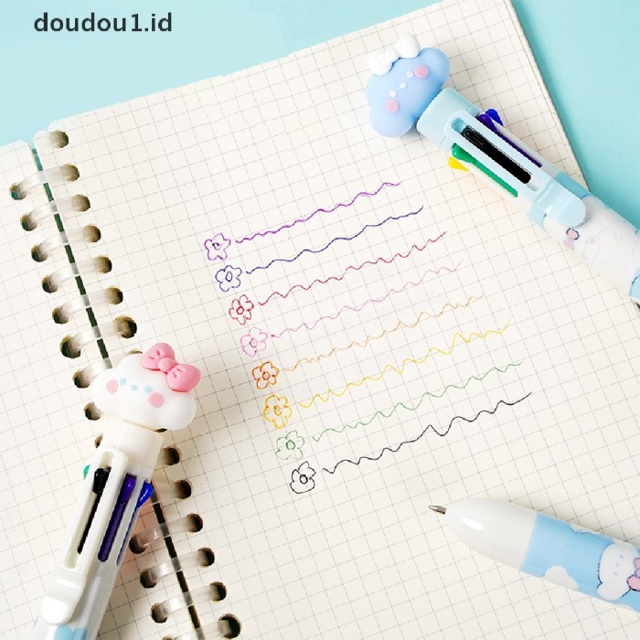 

Terbaru (doudou1) Pulpen 8 Warna Bentuk Awan Kartun Untuk Sekolah / Kantor 100% ori