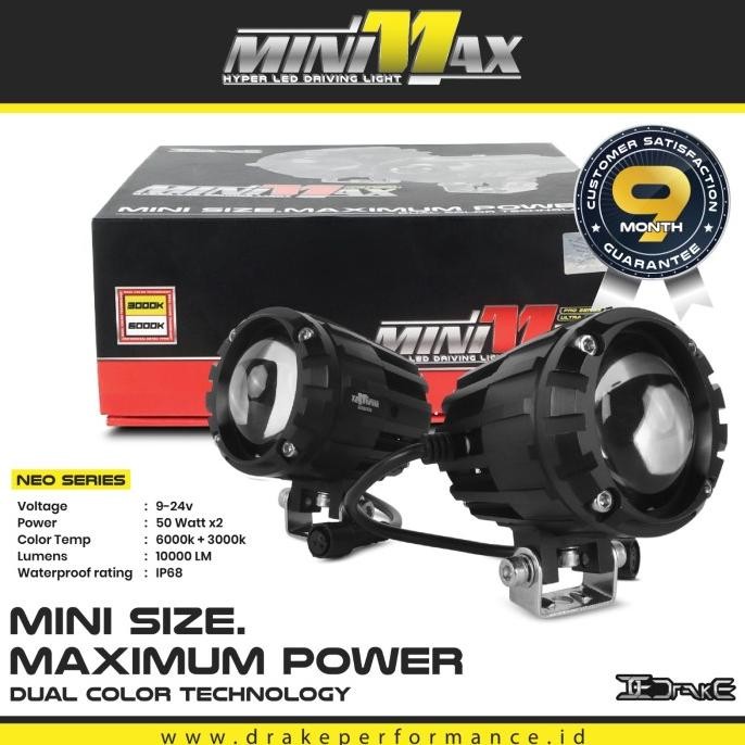 Lampu Tembak Drake Minimax NEO 100watt Fog Lamp LED