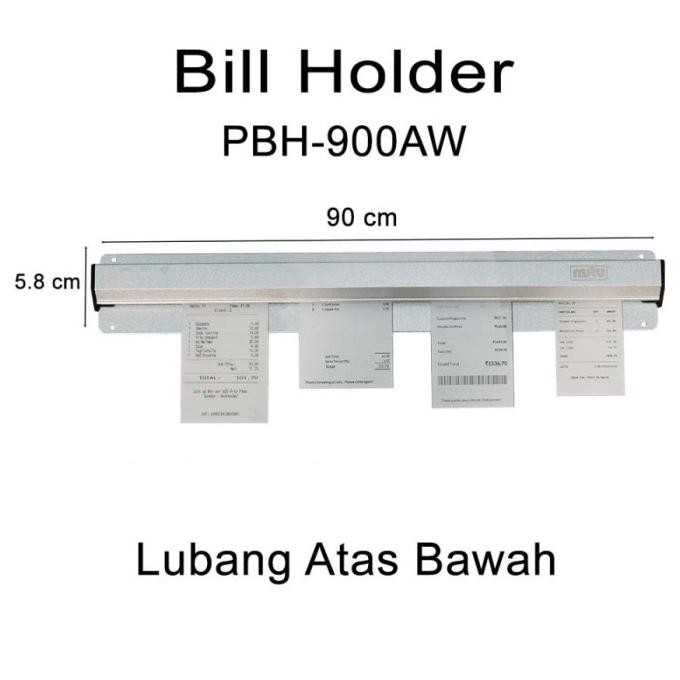 

MUTU Penjepit Kertas Cafe Order / Bill Holder / Paper Rail PBH-900AW