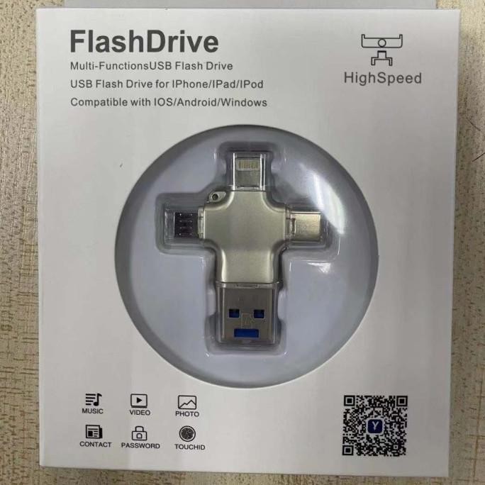 BEBAS ONGKIR - FlashDisk otg 4 in 1 usb multi functions